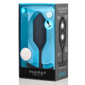 Профессиональная пробка для ношения B-vibe Snug Plug 4 черная