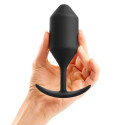 Профессиональная пробка для ношения B-vibe Snug Plug 4 черная