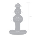 Анальная елочка с 3-мя шариками Butt Plug with Tapered Base