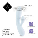 Вибромассажер с двумя независимыми моторами Lea Rabbit Vibrator Blueberry
