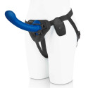 Универсальный страпон с дистанционным управлением 8in Remote Control P-Spot G-Spot синий