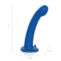 Универсальный страпон с дистанционным управлением 8in Remote Control P-Spot G-Spot синий