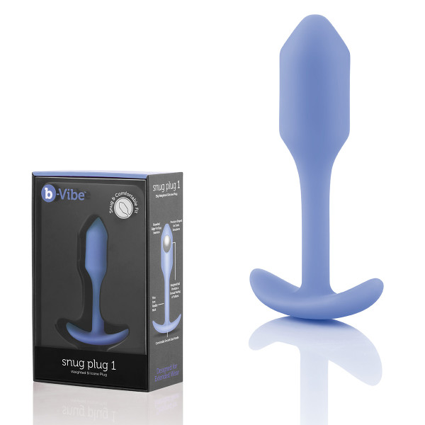Профессиональная пробка для ношения B-vibe Snug Plug 1 сирень