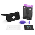 Профессиональная пробка для ношения B-vibe Snug Plug 2 фиолетовая