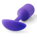 Профессиональная пробка для ношения B-vibe Snug Plug 2 фиолетовая