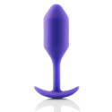 Профессиональная пробка для ношения B-vibe Snug Plug 2 фиолетовая