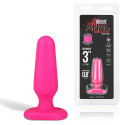 Миниатюрный розовый плаг из силикона Seamless Silicone Butt Plug 3in