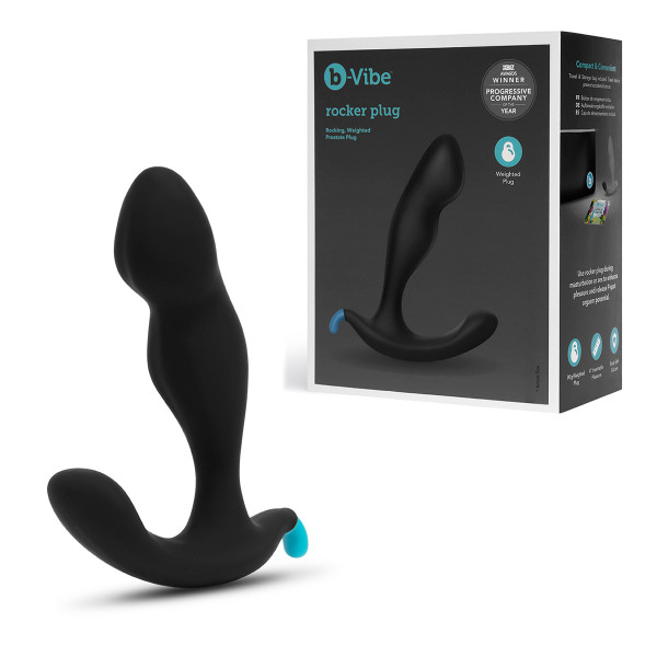 Утяжеленный анальный стимулятор ROCKER PLUG BLACK