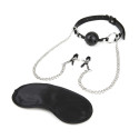 Кляп и зажимы для сосков Breathable Ball Gag