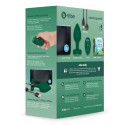 Вибрирующая втулка Vibrating Jewel Plug M/L зеленого цвета