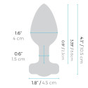 Вибрирующая втулка Vibrating Jewel Plug M/L зеленого цвета