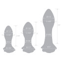 Анальный тренировочный набор из стекла ROSEBUD BUTT PLUG SET