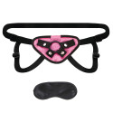 Розовые плюшевые трусики для страпона Strap on harness