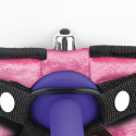 Розовые плюшевые трусики для страпона Strap on harness