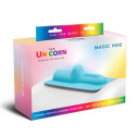 Голубая насадка с блестками для премиум секс-машины UNICORN MAGIC HIDE COWGIRL