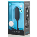 Профессиональная пробка для ношения B-vibe Snug Plug 3 черная