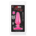 Розовый плаг из силикона класса люкс 5,5'' 