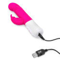 Небольшой тонкий розовый массажер для G-точки SLIM SHAFT THRUSTING G-SPOT RABBIT