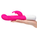 Небольшой тонкий розовый массажер для G-точки SLIM SHAFT THRUSTING G-SPOT RABBIT