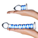 Сет из 2-х стеклянных игрушек SWIRLY DILDO & BUTTPLUG SET