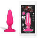 Розовый плаг из силикона класса люкс 5,5'' 