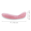 Массажер для G-точки le WAND Crystal G-Wand розовый кварц
