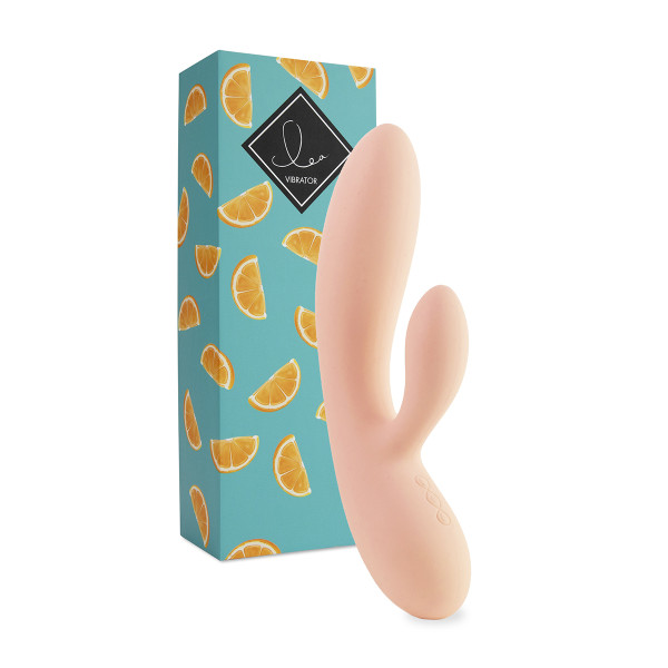 Вибромассажер с двумя независимыми моторами Lea Rabbit Vibrator Citrus