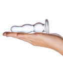 Стеклянная елочка прозрачного цвета Glass Butt Plug 4 in