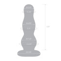 Стеклянная елочка прозрачного цвета Glass Butt Plug 4 in