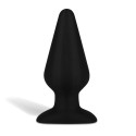 Большой черный плаг из силикона Seamless Silicone Butt Plug 6in