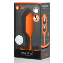 Профессиональная пробка для ношения B-vibe Snug Plug 3 оранжевая