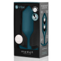Профессиональная пробка для ношения B-vibe Snug Plug 6 морская волна