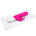 Пульсирующий розовый вибромассажер с двумя виброэлементами G-SPOT THRUSTING RABBIT