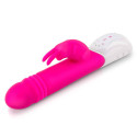 Пульсирующий розовый вибромассажер с двумя виброэлементами G-SPOT THRUSTING RABBIT