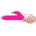 Пульсирующий розовый вибромассажер с двумя виброэлементами G-SPOT THRUSTING RABBIT