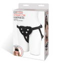 Черные неопреновые трусики для страпона Strap on harness