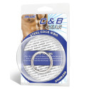 Стальное эрекционное кольцо 3,5 см STEEL COCK RING