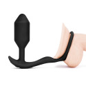 Вибрирующий плаг с кольцом для эрекции Vibrating Snug & Tug размер M