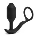 Вибрирующий плаг с кольцом для эрекции Vibrating Snug & Tug размер M